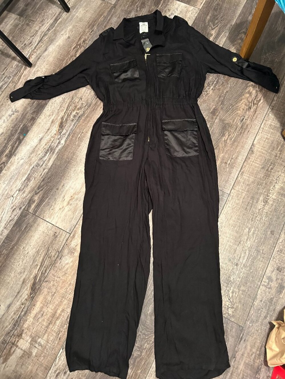 Ashley Stewart Black Jumpsuit Size 14 20 Bust 36 Waist  40 Hips